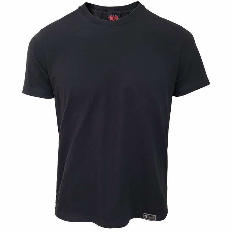 Spiral Unisex Organic T-Shirt: Plain (Black) (Blank)