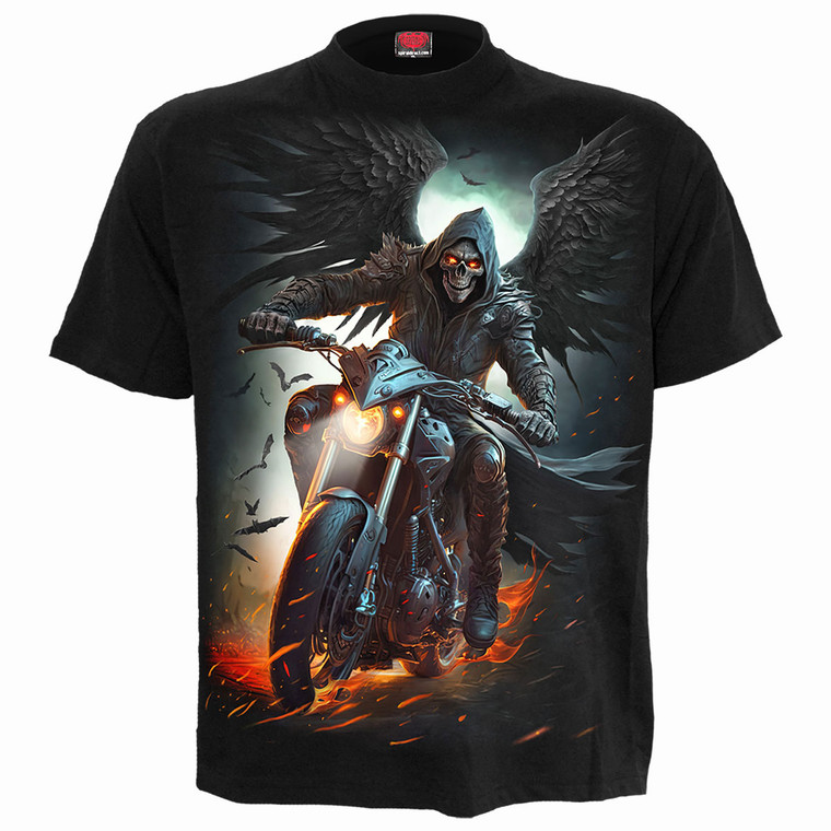 Spiral Unisex T-Shirt: Night Rider (Black)