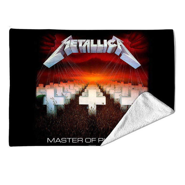 Metallica Sherpa Fleece Blanket: Master Of Puppets (Multicolour)