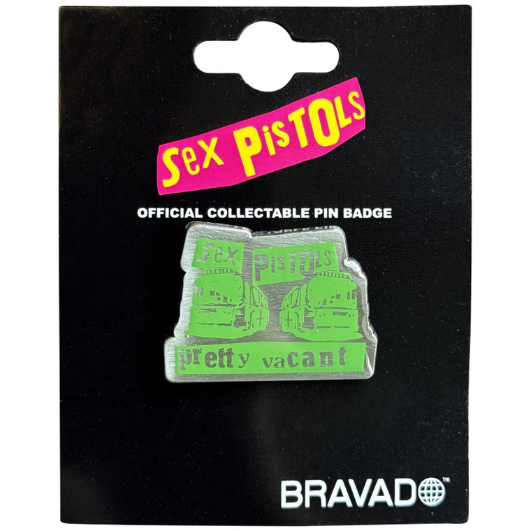 The Sex Pistols Pin Badge: Pretty Vacant Coaches