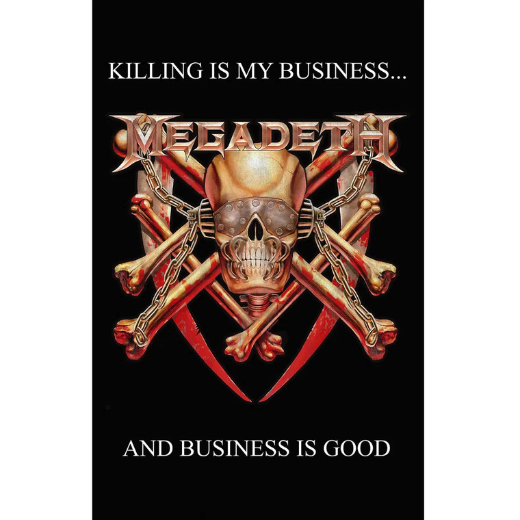 Megadeth Textile Poster: Killing Is My Business
