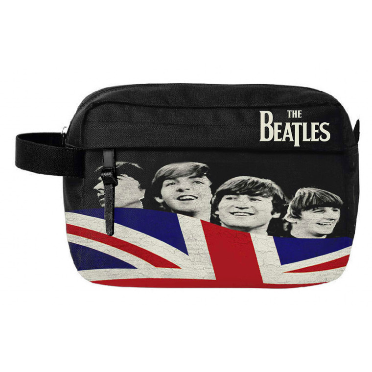 The Beatles Wash Bag: Let It Be Flag (Black)