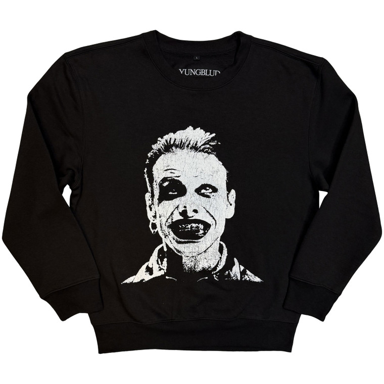 Yungblud Unisex Sweatshirt: Mono Grin (Black)