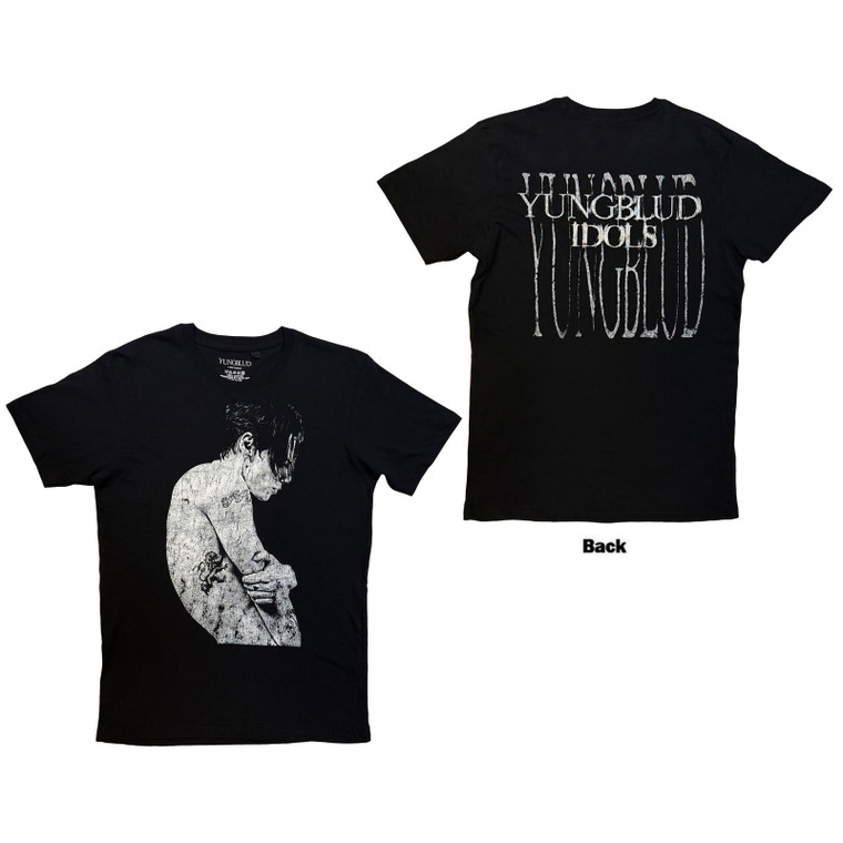 Yungblud Unisex T-Shirt: Idols Photo (Black) (Back Print)