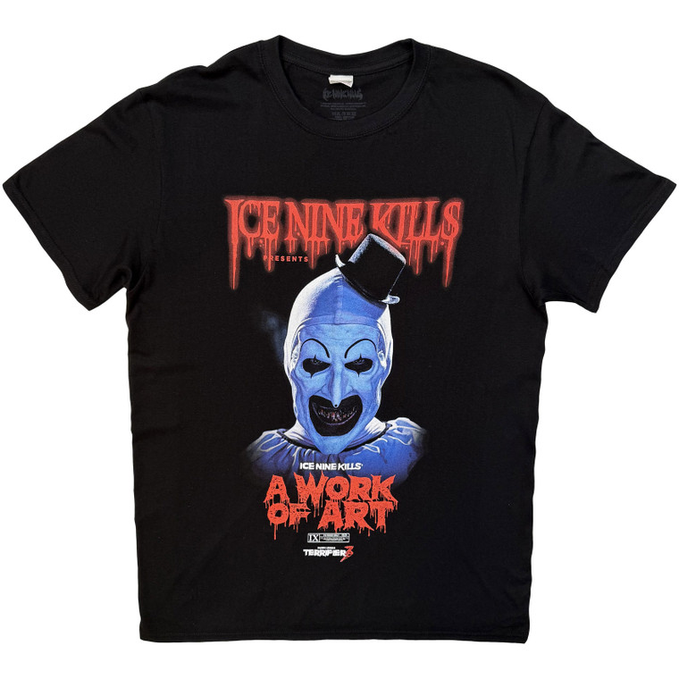 Ice Nine Kills Unisex T-Shirt: A Work of Art Clown (Black)