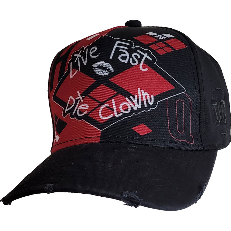 DC Comics Unisex Baseball Cap: The Suicide Squad Harley Quinn Die Clown (Black)