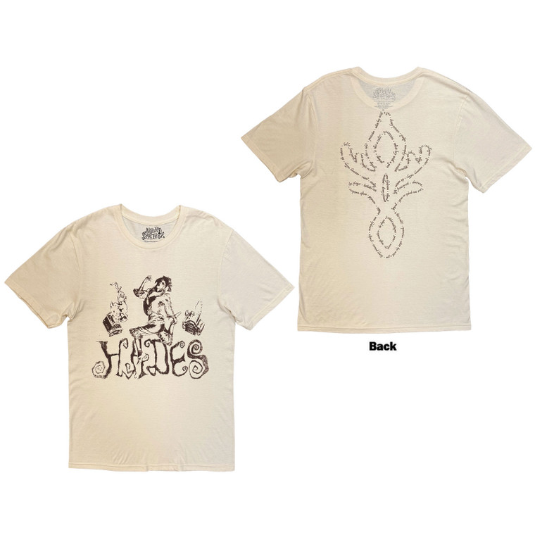 Melanie Martinez Unisex T-Shirt: Hades Jumping (Natural) (Back Print)