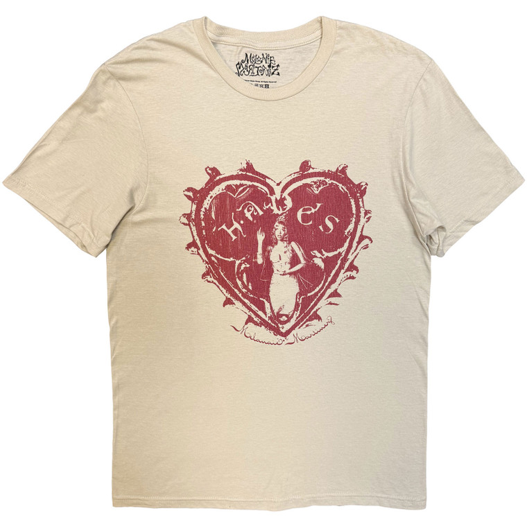 Melanie Martinez Unisex T-Shirt: Hades Heart (Sand)