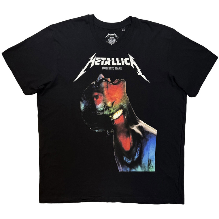 Metallica Unisex T-Shirt : Moth Into Flame (Black)