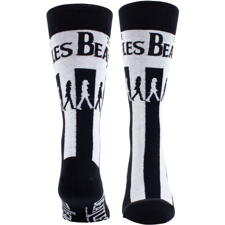 The Beatles Unisex Crew Socks: Abbey Road Crossing (Black) (UK Size 6.5 - 11)