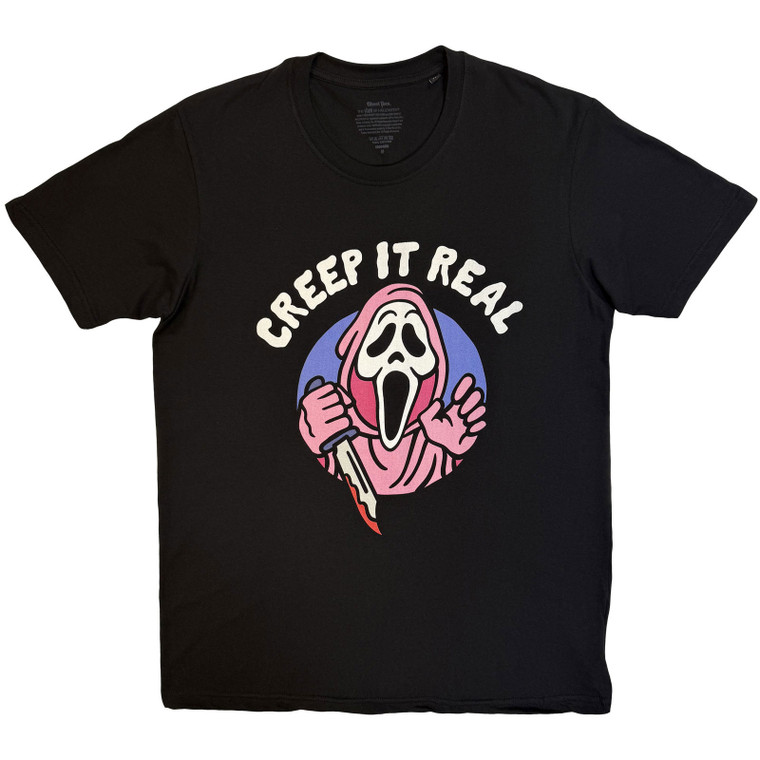 Ghostface Unisex T-Shirt: Creep It Real (Black)