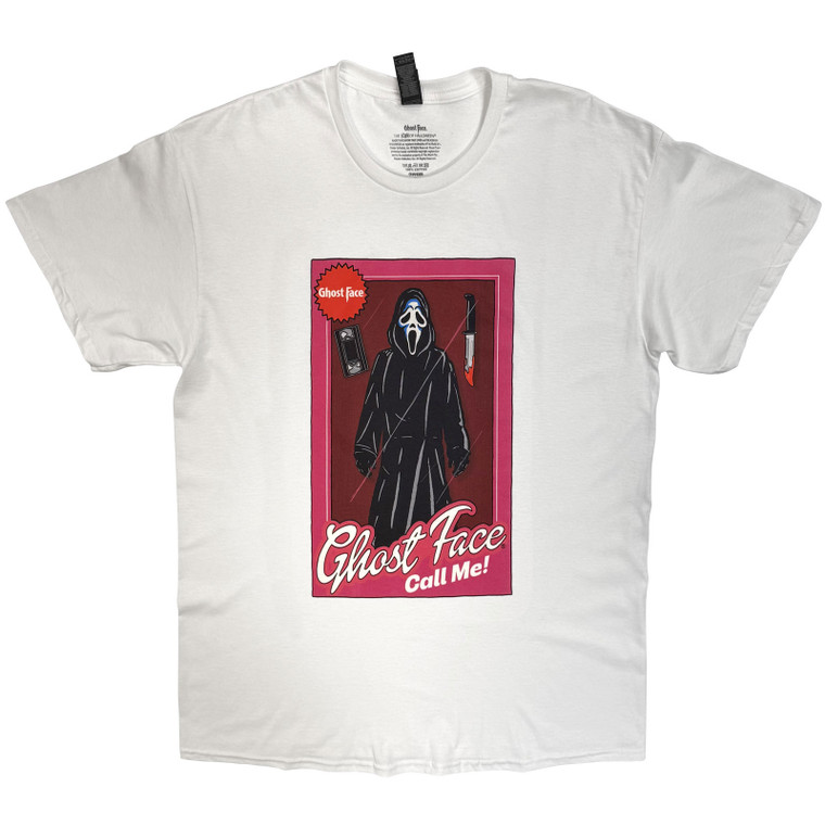 Ghostface Unisex T-Shirt: Doll Box (White)