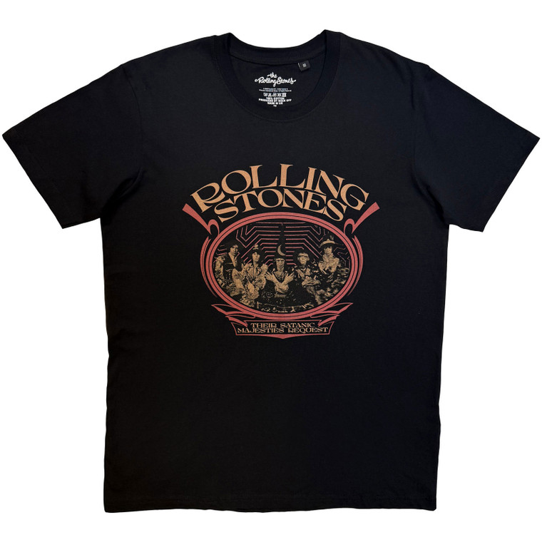 The Rolling Stones Unisex T-Shirt: Medieval Band (Black)