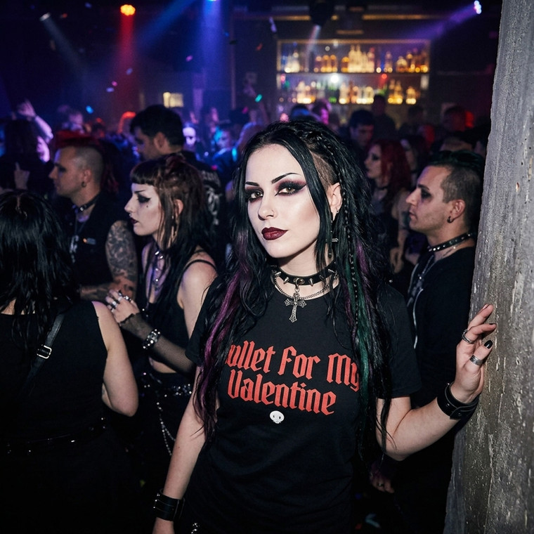 Bullet For My Valentine Unisex Carbon T-Shirt: Bring Out The Knives (Black) (Back Print)