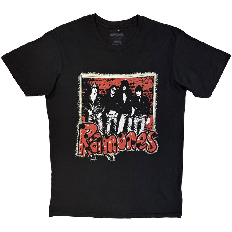 Ramones Unisex Carbon T-Shirt: Graffiti (Black)