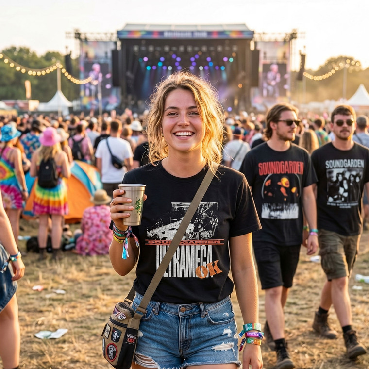 Soundgarden Unisex Carbon T-Shirt: Ultramega OK (Black)