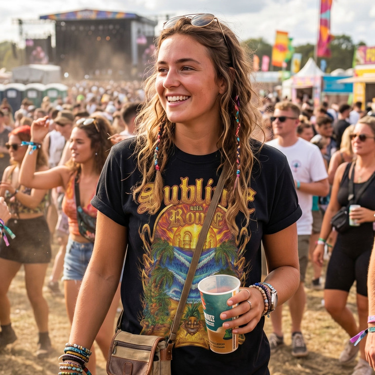 Sublime Unisex Carbon T-Shirt: Summer Season (Black)