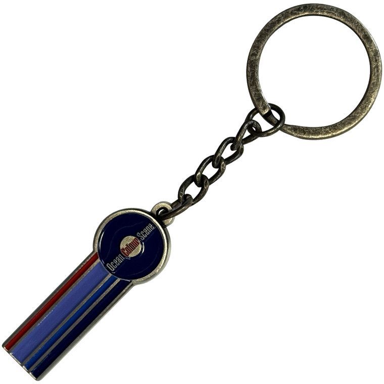 Ocean Colour Scene Keychain: Circle Logo & Stripes