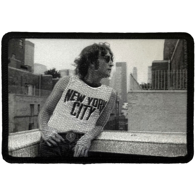 John Lennon Printed Patch: Leaning