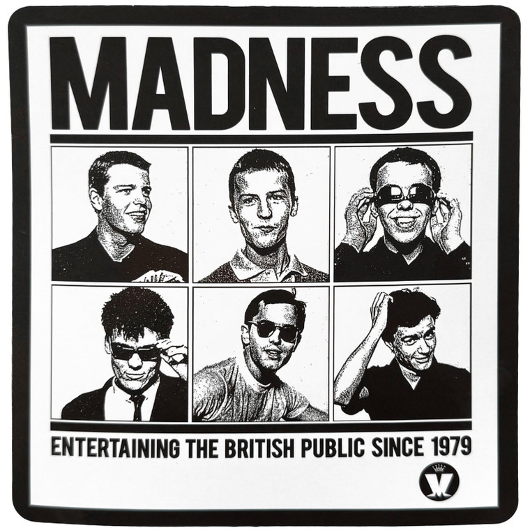 Madness Sticker: Entertaining Since 1979