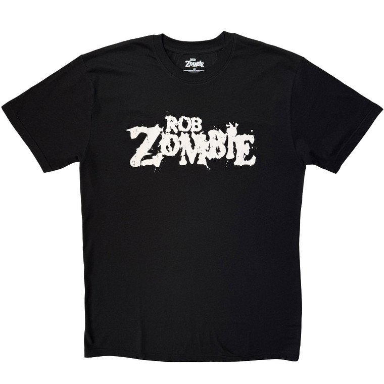 Rob Zombie Unisex T-Shirt: Logo Mono (Black)