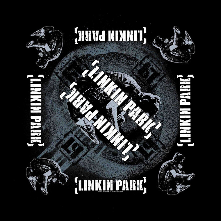 Linkin Park Unisex Bandana: Meteora (Black)