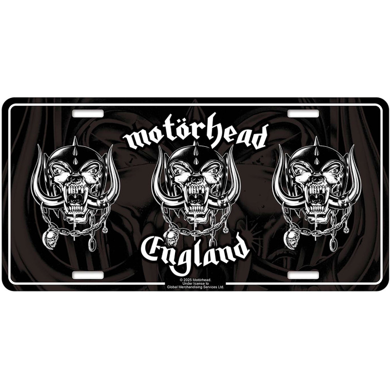 Motorhead Number Plate: England