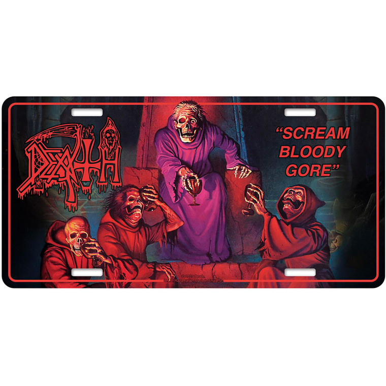 Death Number Plate: Scream Bloody Gore