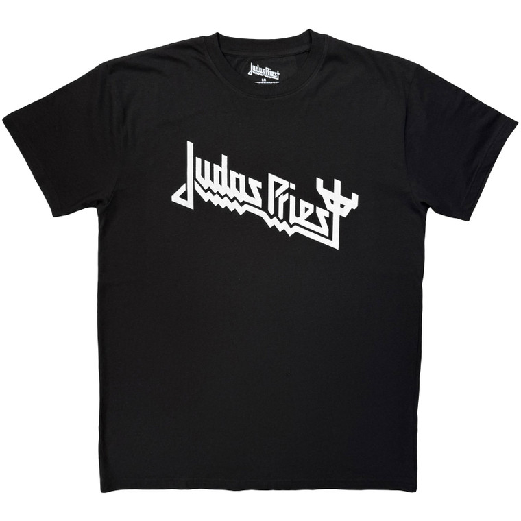 Judas Priest Unisex T-Shirt: Logo Mono (Black)