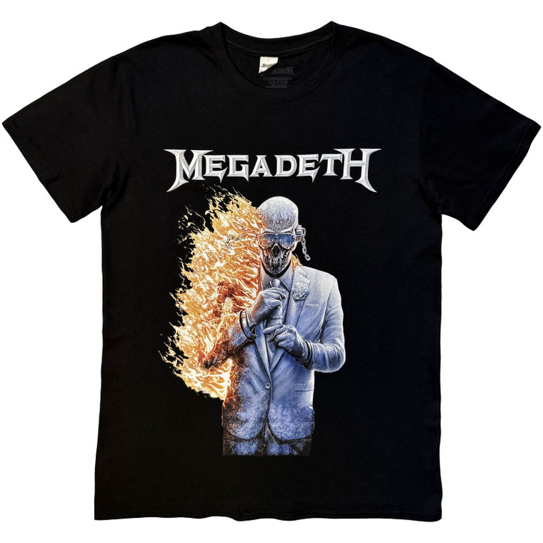 Megadeth Unisex T-Shirt: White Album (Black)