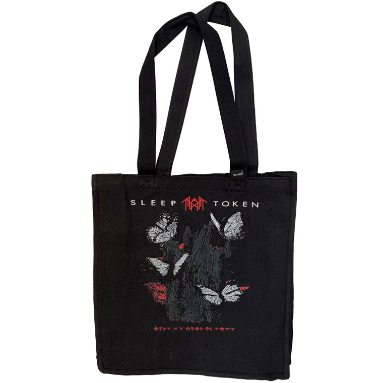 Sleep Token Tote Bag: Butterflies (Black)