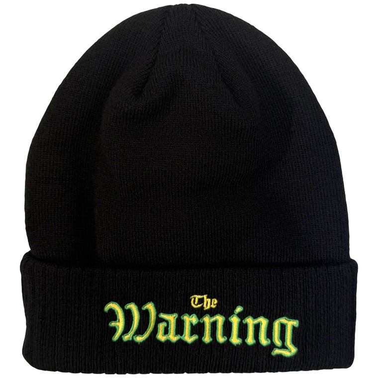 The Warning Beanie Hat: Logo (Black)