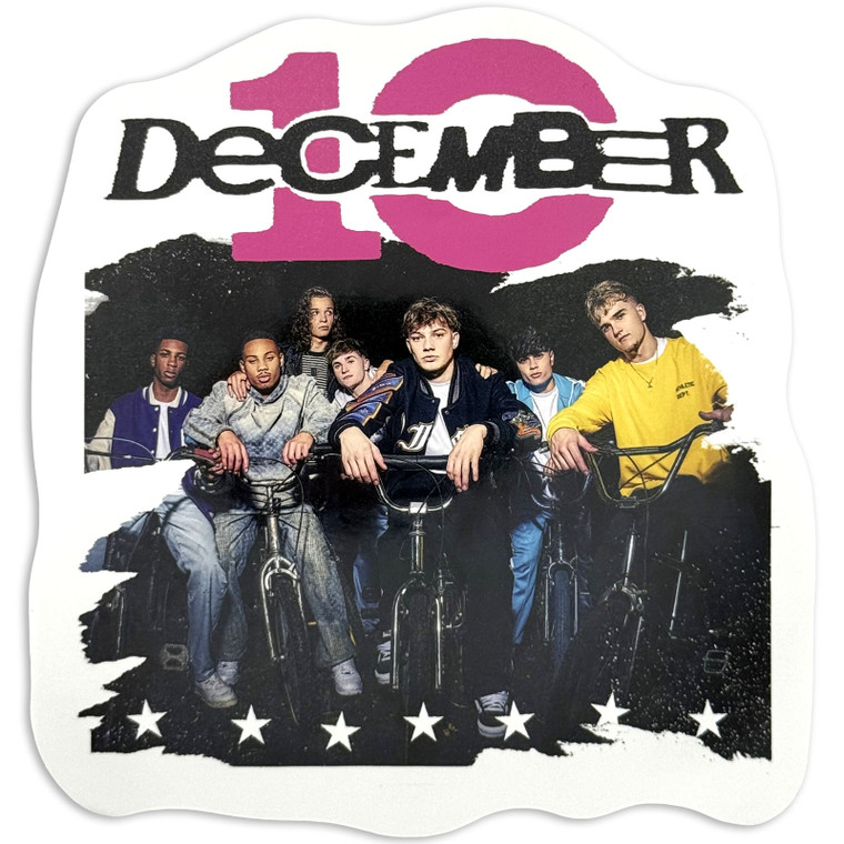December 10 Sticker: Bike Poster