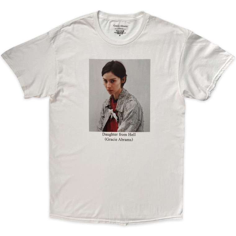 Gracie Abrams Unisex T-Shirt: Daughter From Hell (White)