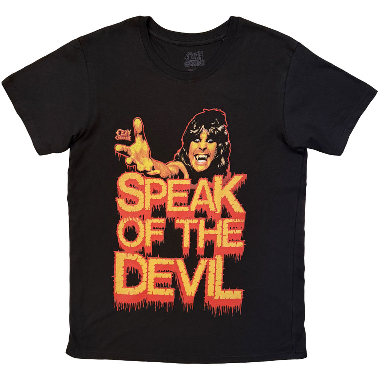 Ozzy Osbourne Unisex T-Shirt: Speak Of The Devil Dripping (Black)