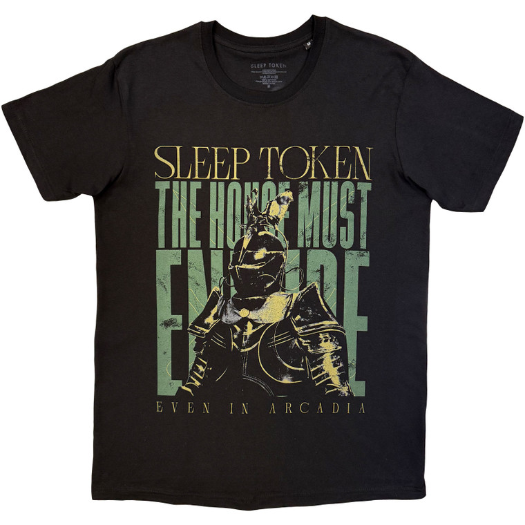 Sleep Token Unisex T-Shirt: The House Must Endure Stacked (Black)