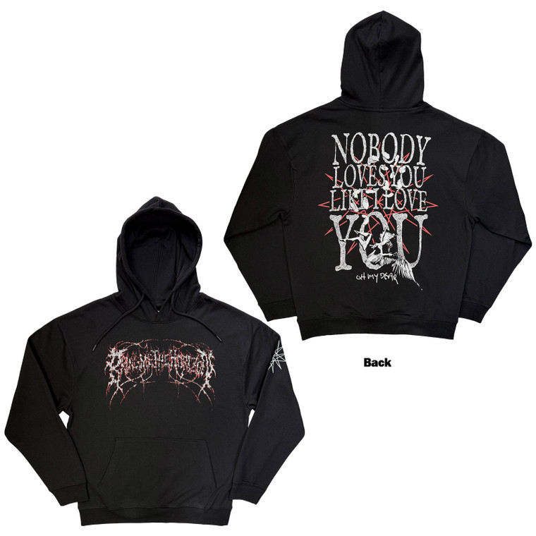 Bring Me The Horizon Unisex Pullover Hoodie: Nobody Loves You (Black)
