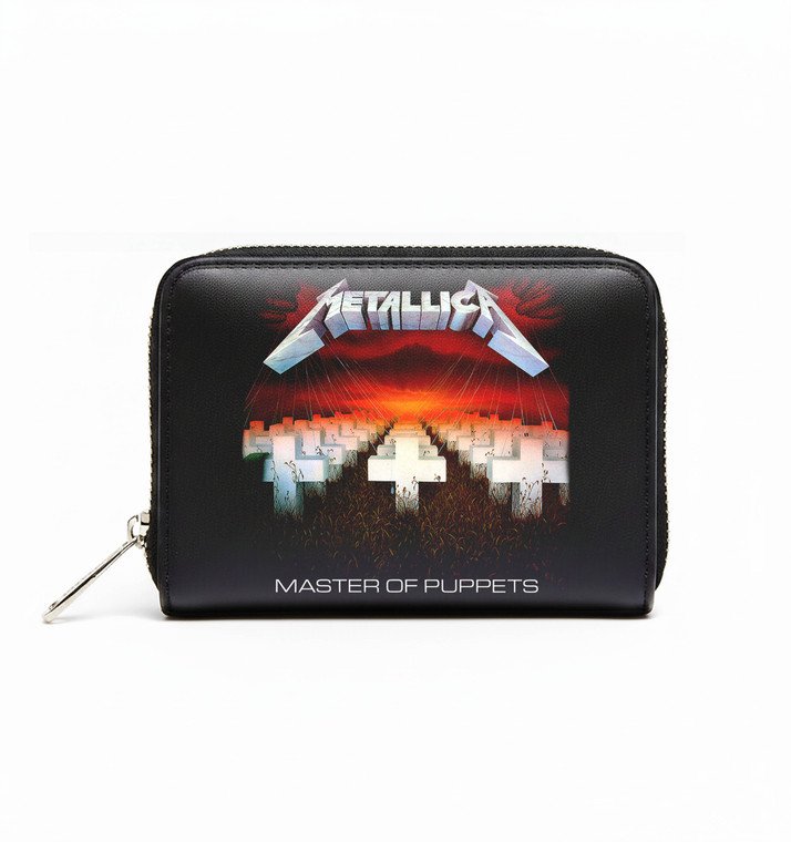 Metallica Zip Top Purse: Master Of Puppets (Black)