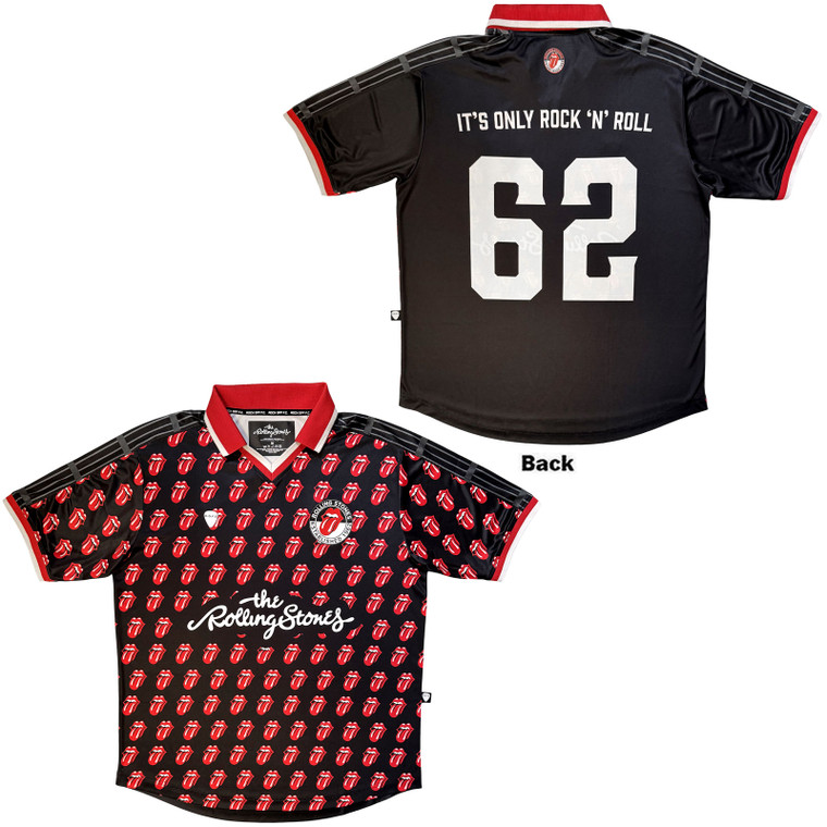The Rolling Stones Unisex Sports Jersey: IORNR '62 (Black)