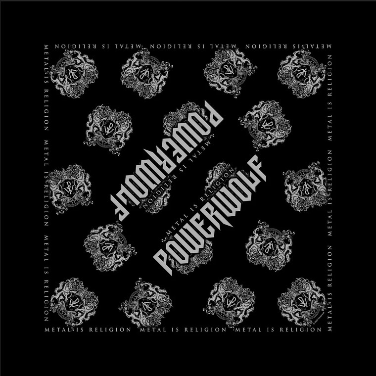 Powerwolf Unisex Bandana: Metal Is Religion (Black)