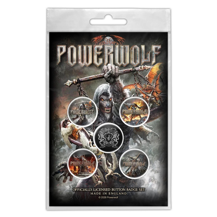 Powerwolf Button Badge Pack: Call Of The Wild