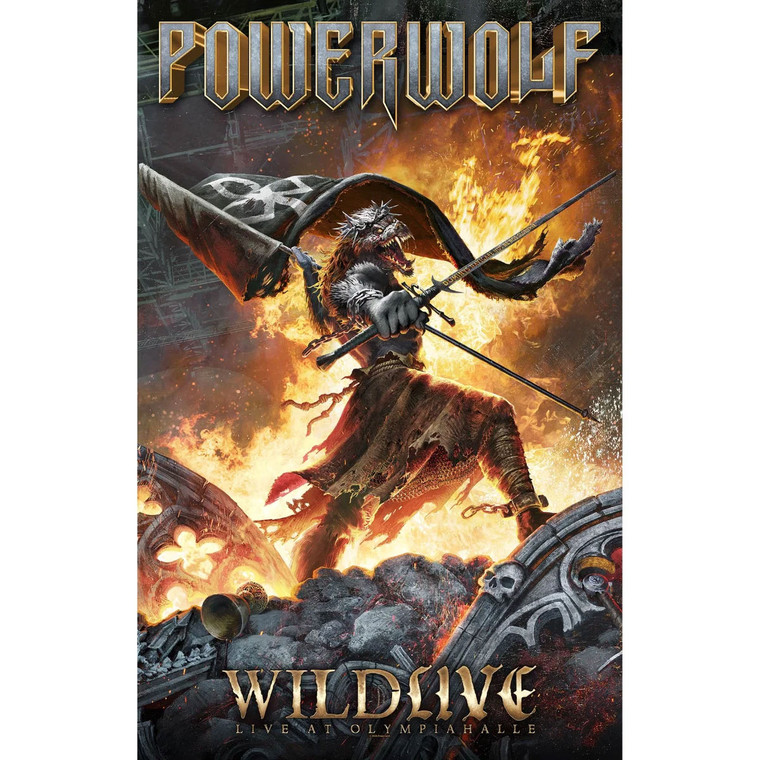 Powerwolf  Textile Poster: Wildlive    