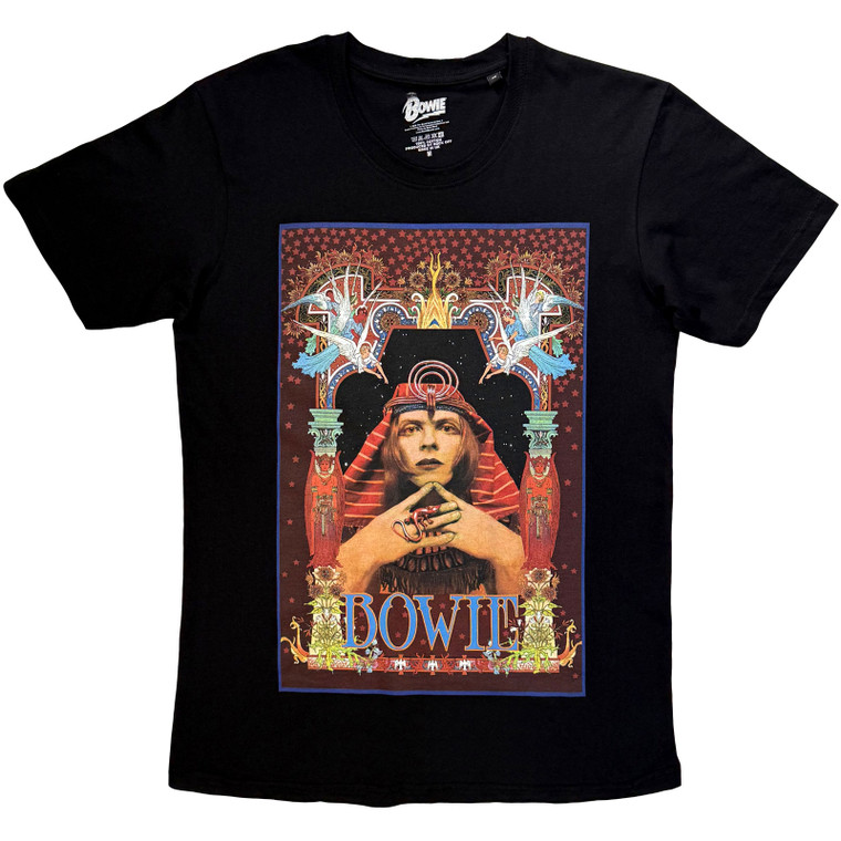 David Bowie Unisex T-shirt: Egyptian (Black)