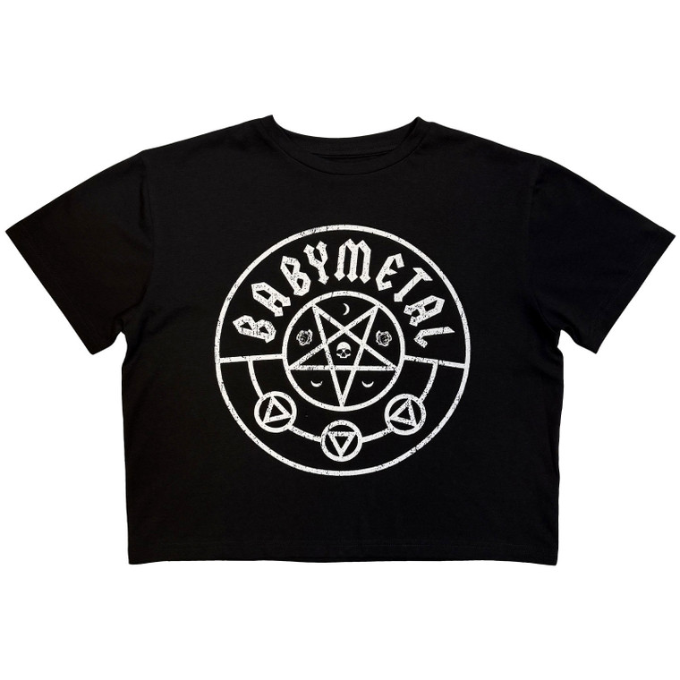 Babymetal Ladies Crop Top: Logo (Black)