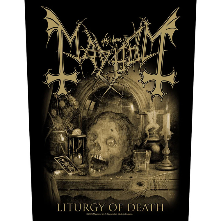 Mayhem Back Patch: Liturgy Of Death