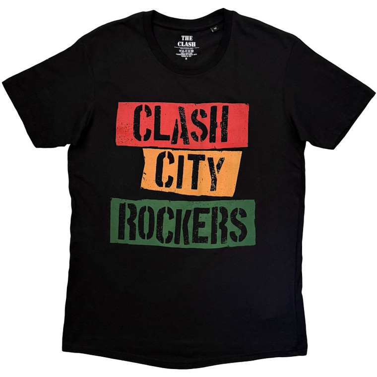 The Clash Unisex T-Shirt: City Rockers (Black)