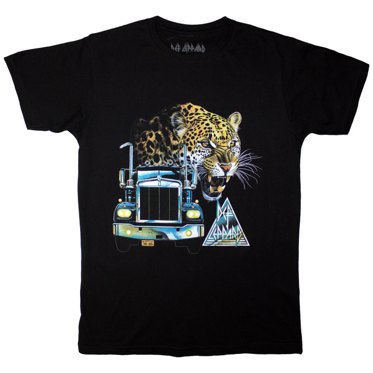Def Leppard Unisex T-Shirt: Truck (Black)