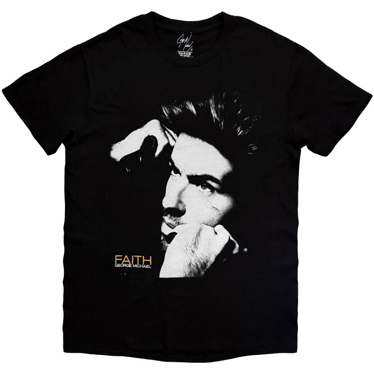 George Michael Unisex T-Shirt: Faith Cover (Black) 