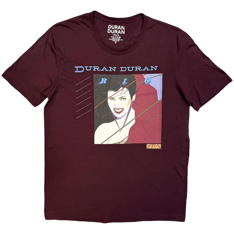 Duran Duran Unisex T-Shirt: Rio (Maroon)