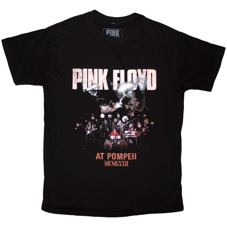 Pink Floyd Unisex T-Shirt: Pompeii Live Photo (Black)